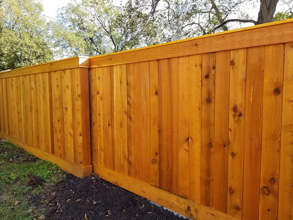 Custom wooden fence