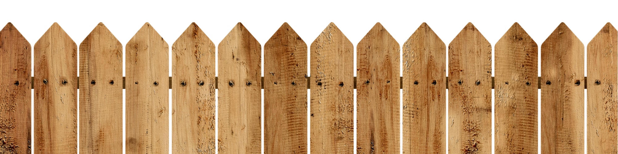 Wooden fence posts
