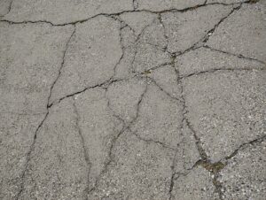 Cracks in concrete